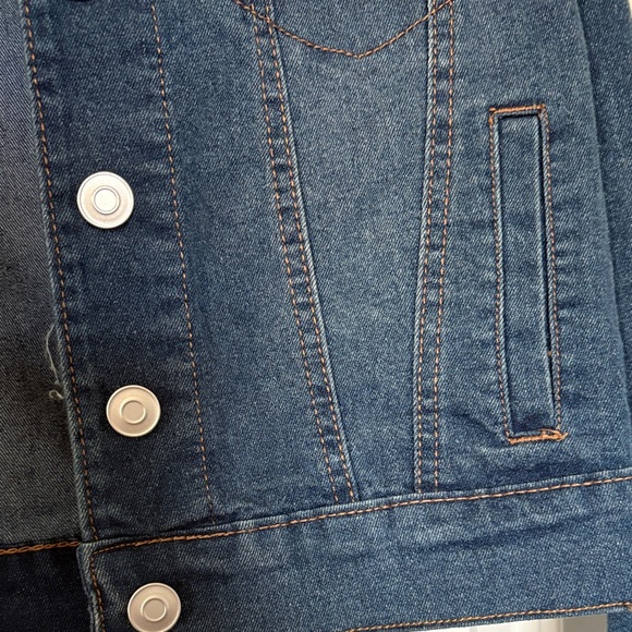 Baccini Dark Blue Jean Jacket - Picture 7 of 13